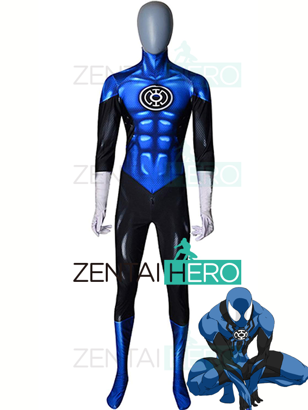 3D Printed Blue Lantern Corps Cosplay Costumes Halloween